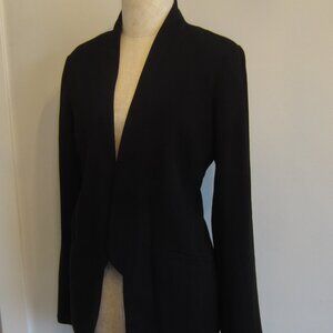 Eileen Fisher Open Drape Black Jacket Sz. 8~Black Business Jacket/Suit Jacket